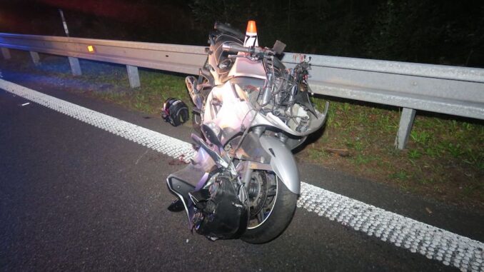 Nehoda motorkáře