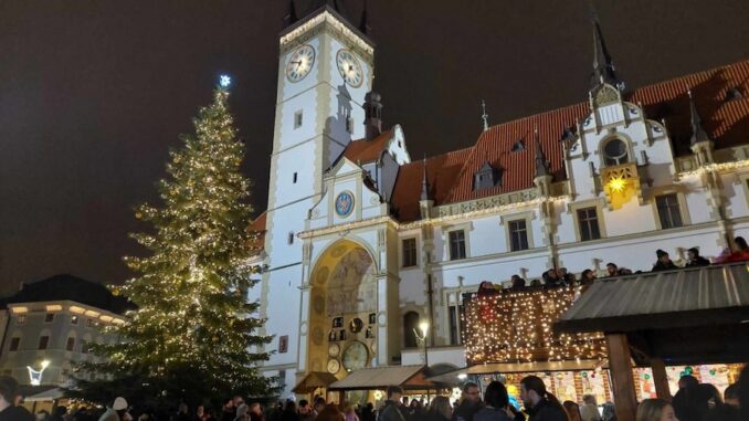 Vánoční strom v Olomouci
